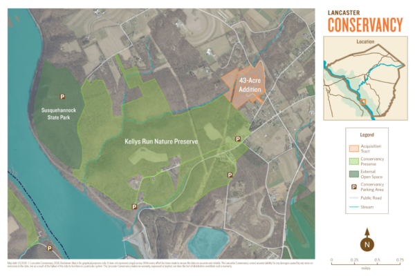 Lancaster Conservancy Announces Expansion of Kellys Run Nature Preserve to Over 500 Acres